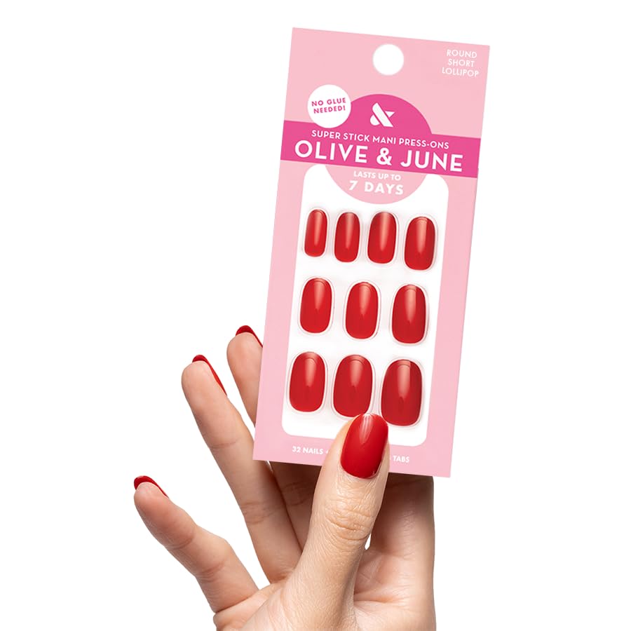 Amazon.com: Olive & June Classic Super Stick Mani Press On Nails